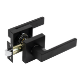 darrahopens Home & Garden > DIY Door Handle Set Lever Passage Function Square Black