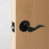 darrahopens Home & Garden > DIY Door Handle Set Lever Privacy Function Black