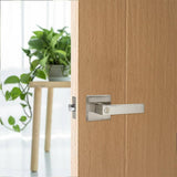 darrahopens Home & Garden > DIY Door Handle Set Lever Privacy Function Square Satin Nickel