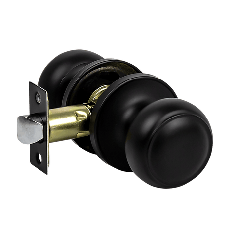 darrahopens Home & Garden > DIY Door Handle Set Passage Function Round Black