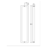 darrahopens Home & Garden > DIY Entrance Door Pull Handle Brushed satin 1800mm