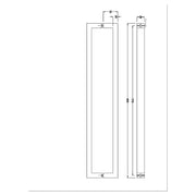 darrahopens Home & Garden > DIY Entrance Door Pull Handle Brushed satin 800mm