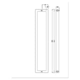 darrahopens Home & Garden > DIY Entrance Door Pull Handle Matte Black 1800mm