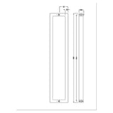 darrahopens Home & Garden > DIY Entrance Door Pull Handle Matte Black 800mm