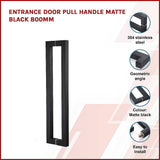 darrahopens Home & Garden > DIY Entrance Door Pull Handle Matte Black 800mm