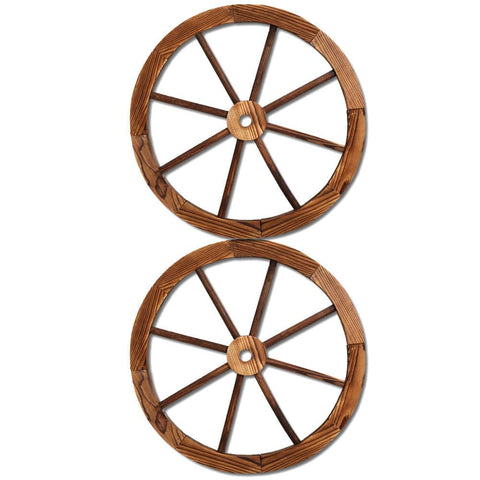 darrahopens Home & Garden > DIY Gardeon Wooden Wagon Wheel X2