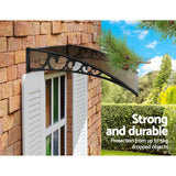 darrahopens Home & Garden > DIY Instahut DIY Window Door Awning Brown 1 x 1M