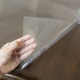 darrahopens Home & Garden > DIY PVC Tablecloth Protector 107X213.4CM Clear Plastic Table Cloth Cover Transparent