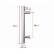 darrahopens Home & Garden > DIY Round 300mm Push Pull Stainless Steel Door Handle Entrance Entry Shower Glass