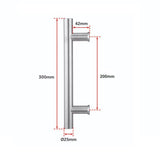 darrahopens Home & Garden > DIY Round 300mm Push Pull Stainless Steel Door Handle Entrance Entry Shower Glass