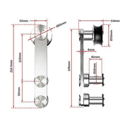 darrahopens Home & Garden > DIY Sliding Barn Door Hardware Stainless Steel
