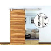 darrahopens Home & Garden > DIY Sliding Barn Door Hardware Stainless Steel
