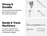 darrahopens Home & Garden > DIY Stainless Steel Wire Rope DIY Balustrade Kit Jaw/Swage Fork Turnbuckle - 10 pack