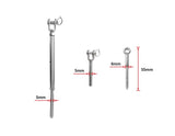darrahopens Home & Garden > DIY Stainless Steel Wire Rope DIY Balustrade Kit Jaw/Swage Fork Turnbuckle - 10 pack