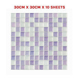 darrahopens Home & Garden > DIY Tiles 3D Peel and Stick Wall Tile Crystal Mosaic (30cm x 30cm x 10 sheets)