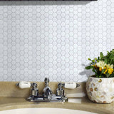 darrahopens Home & Garden > DIY Tiles 3D Peel and Stick Wall Tile Hexagon White (30cm x 30cm x 10 sheets)