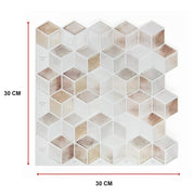 darrahopens Home & Garden > DIY Tiles 3D Peel and Stick Wall Tile Shell Mosaic (30cm x 30cm x 10 sheets)