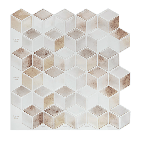 darrahopens Home & Garden > DIY Tiles 3D Peel and Stick Wall Tile Shell Mosaic (30cm x 30cm x 10 sheets)