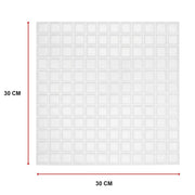 darrahopens Home & Garden > DIY Tiles 3D Peel and Stick Wall Tile Stereoscopic Crystal White (30cm x 30cm x 10 sheets)