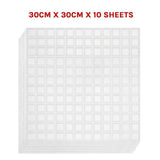 darrahopens Home & Garden > DIY Tiles 3D Peel and Stick Wall Tile Stereoscopic Crystal White (30cm x 30cm x 10 sheets)