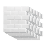 darrahopens Home & Garden > DIY Tiles 3D Peel and Stick Wall Tile Subway White (30 x 30cm x 10 sheets)