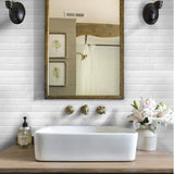 darrahopens Home & Garden > DIY Tiles 3D Peel and Stick Wall Tile Subway White (30 x 30cm x 10 sheets)