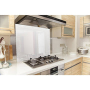 darrahopens Home & Garden > DIY Toughened 90cm x 75cm White Glass Kitchen Splashback