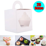 Darrahopens Home & Garden > DIY White cardboard Cupcake Box 25pcs