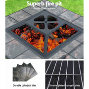 darrahopens Home & Garden > Firepits Fire Pit BBQ Grill Smoker Table Outdoor Garden Ice Pits Wood Firepit