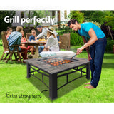 darrahopens Home & Garden > Firepits Fire Pit BBQ Grill Smoker Table Outdoor Garden Ice Pits Wood Firepit