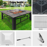 darrahopens Home & Garden > Firepits Fire Pit BBQ Grill Smoker Table Outdoor Garden Ice Pits Wood Firepit