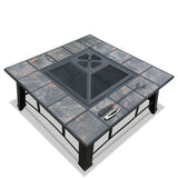 darrahopens Home & Garden > Firepits Fire Pit BBQ Grill Smoker Table Outdoor Garden Ice Pits Wood Firepit
