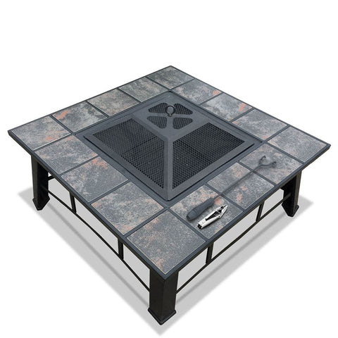 darrahopens Home & Garden > Firepits Fire Pit BBQ Grill Smoker Table Outdoor Garden Ice Pits Wood Firepit