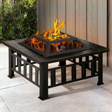 darrahopens Home & Garden > Firepits Fire Pit BBQ Table Grill Outdoor Garden Wood Burning Fireplace Stove