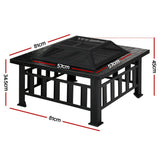 darrahopens Home & Garden > Firepits Fire Pit BBQ Table Grill Outdoor Garden Wood Burning Fireplace Stove