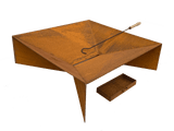 darrahopens Home & Garden > Firepits Firepit with Ash Tray with 0.11" Mild Steel