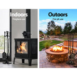 darrahopens Home & Garden > Firepits Grillz Fireplace Tool Set Fire Place Tools Poker Brush Shovel Stand Tongs