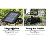darrahopens Home & Garden > Fountains Gardeon 3 Tier Solar Powered Water Fountain - Black