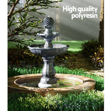 darrahopens Home & Garden > Fountains Gardeon 3 Tier Solar Powered Water Fountain - Black