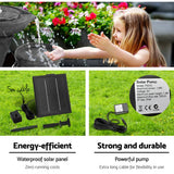 darrahopens Home & Garden > Fountains Gardeon 3 Tier Solar Powered Water Fountain with Light - Blue