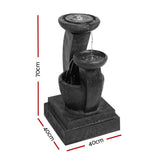 darrahopens Home & Garden > Fountains Gardeon 3 Tier Solar Powered Water Fountain with Light - Blue