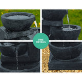 darrahopens Home & Garden > Fountains Gardeon 4 Tier Solar Powered Water Fountain with Light - Blue