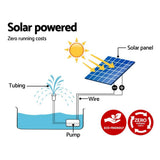 darrahopens Home & Garden > Fountains Gardeon Solar Pond Pump Water Fountain Outdoor Powered Submersible Filter 4FT