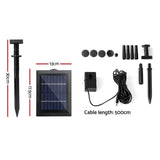 darrahopens Home & Garden > Fountains Gardeon Solar Pond Pump Water Fountain Outdoor Powered Submersible Filter 4FT
