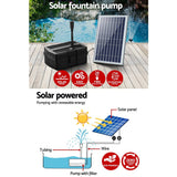 Darrahopens Home & Garden > Fountains Gardeon Solar Pond Pump with Eco Filter Box Water Fountain Kit 5FT