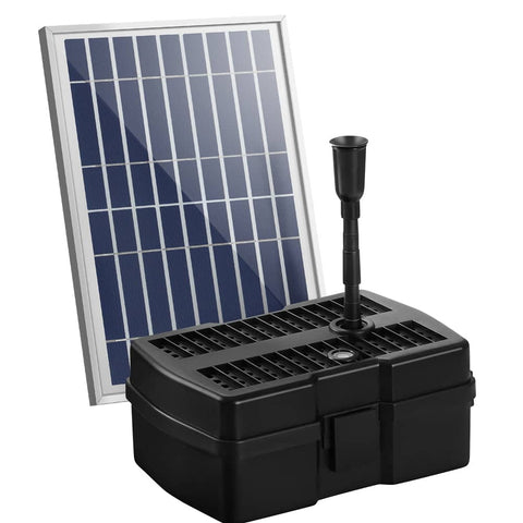 Darrahopens Home & Garden > Fountains Gardeon Solar Pond Pump with Eco Filter Box Water Fountain Kit 5FT