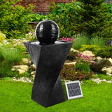 darrahopens Home & Garden > Fountains Gardeon Solar Powered Water Fountain Twist Design with Lights