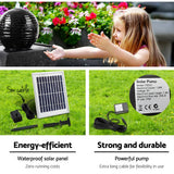 darrahopens Home & Garden > Fountains Gardeon Solar Powered Water Fountain Twist Design with Lights