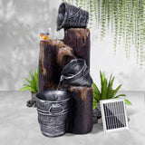 darrahopens Home & Garden > Fountains Gardeon Solar Water Fountain Feature Garden Bird Bath Outdoor Pump Panel Battery