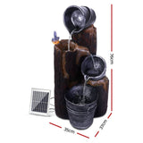 darrahopens Home & Garden > Fountains Gardeon Solar Water Fountain Feature Garden Bird Bath Outdoor Pump Panel Battery